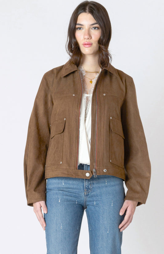 FAUX SUEDE JACKET