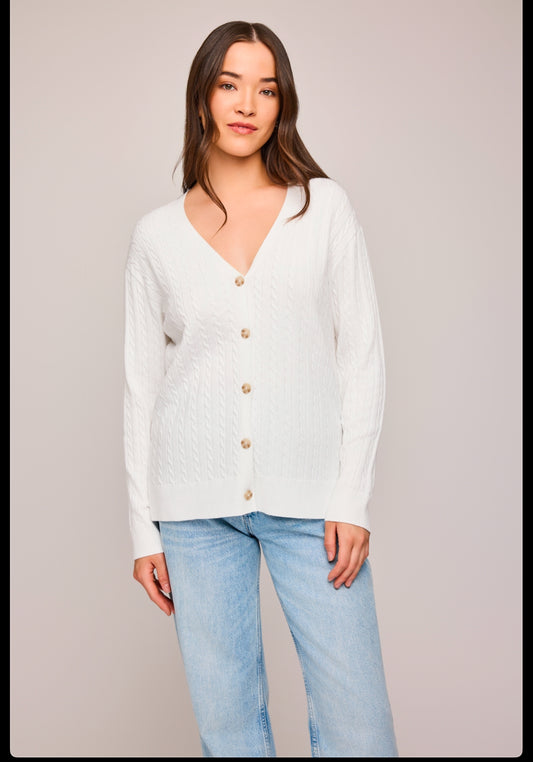 Lucia Knit Sweater | white