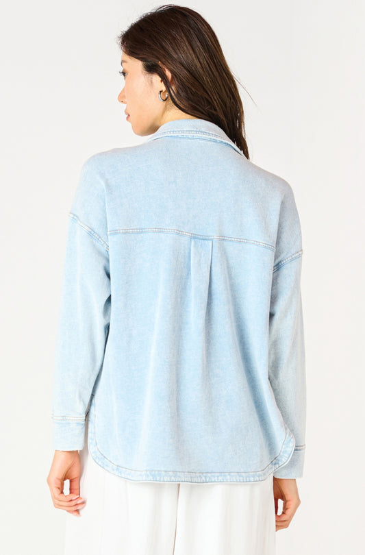 KNIT DENIM JACKET