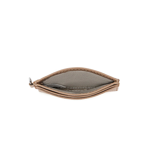 Alex Card Holder |Pebbled Latte
