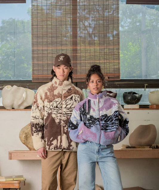 Printed Sherpa Jacket Unisex