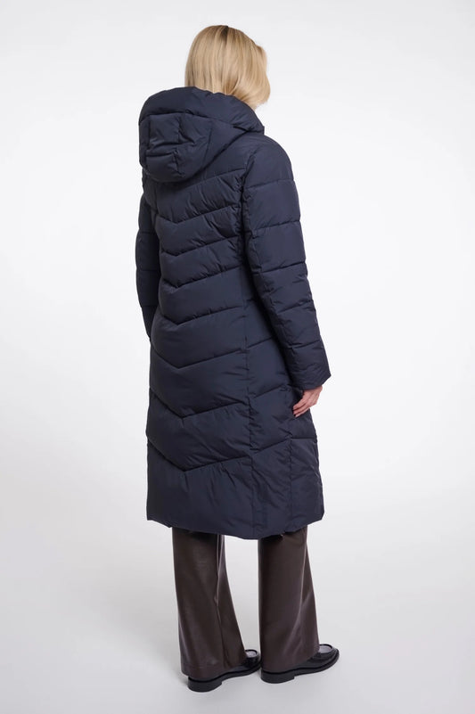 ZENDAYA PADDED COAT WITH HOOD / Black