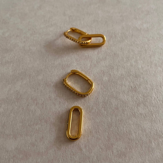 Paperclip earrings