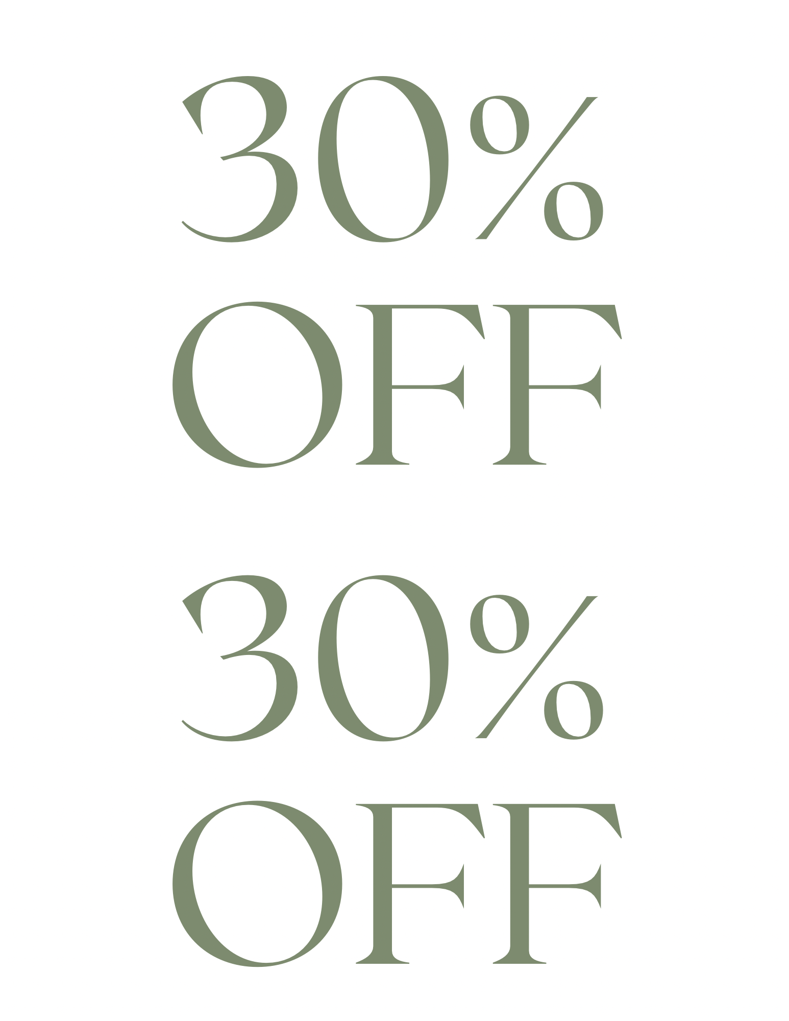 Sale 30% Off