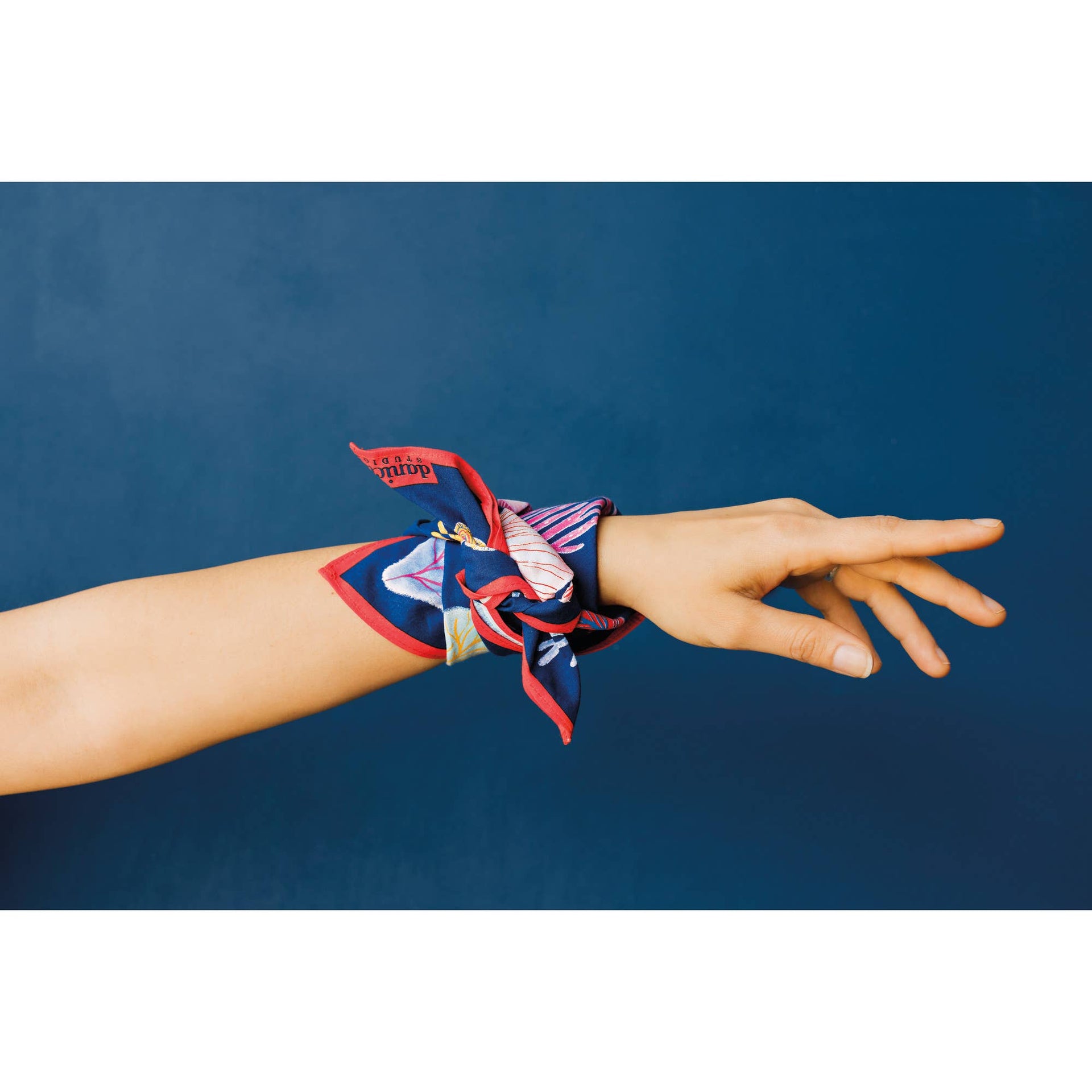 Danica Studio Neptune Recycled Cotton Bandana 21 x 21 Inches
