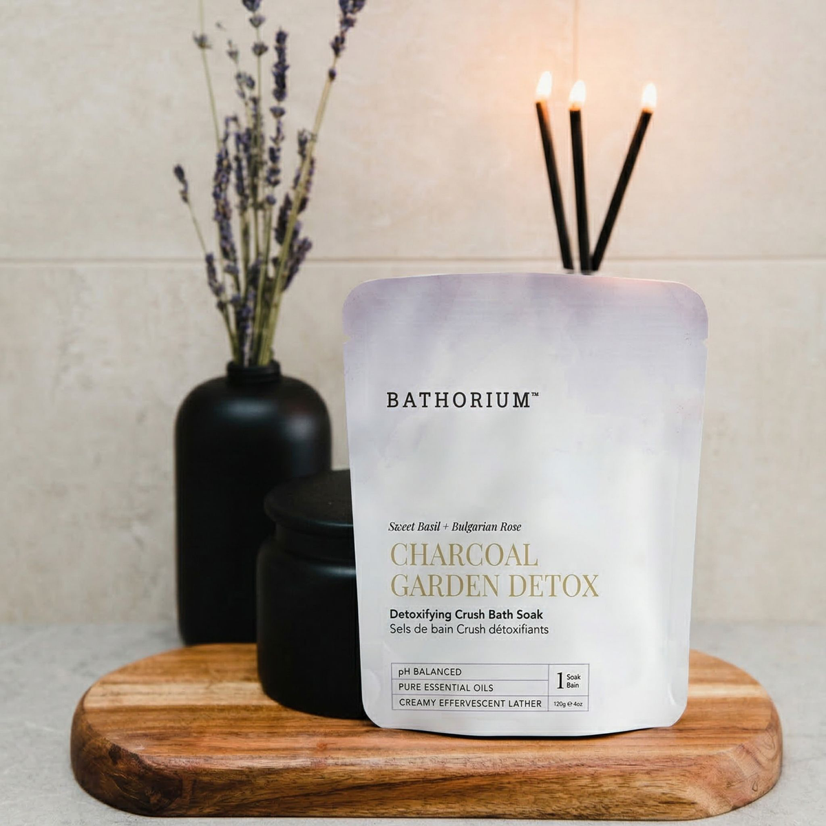 Charcoal Garden Detox Crush Bath Soak 120g