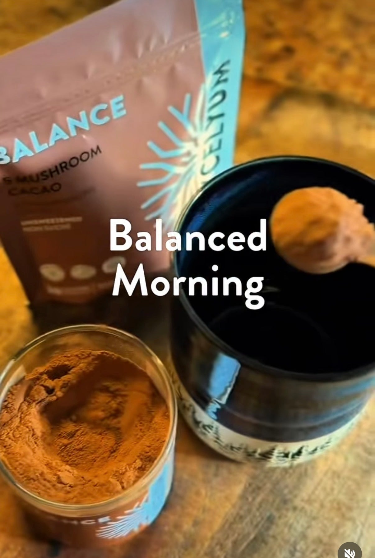 Balance Alkalized Cacao Latte Mix
with 5 Mushrooms