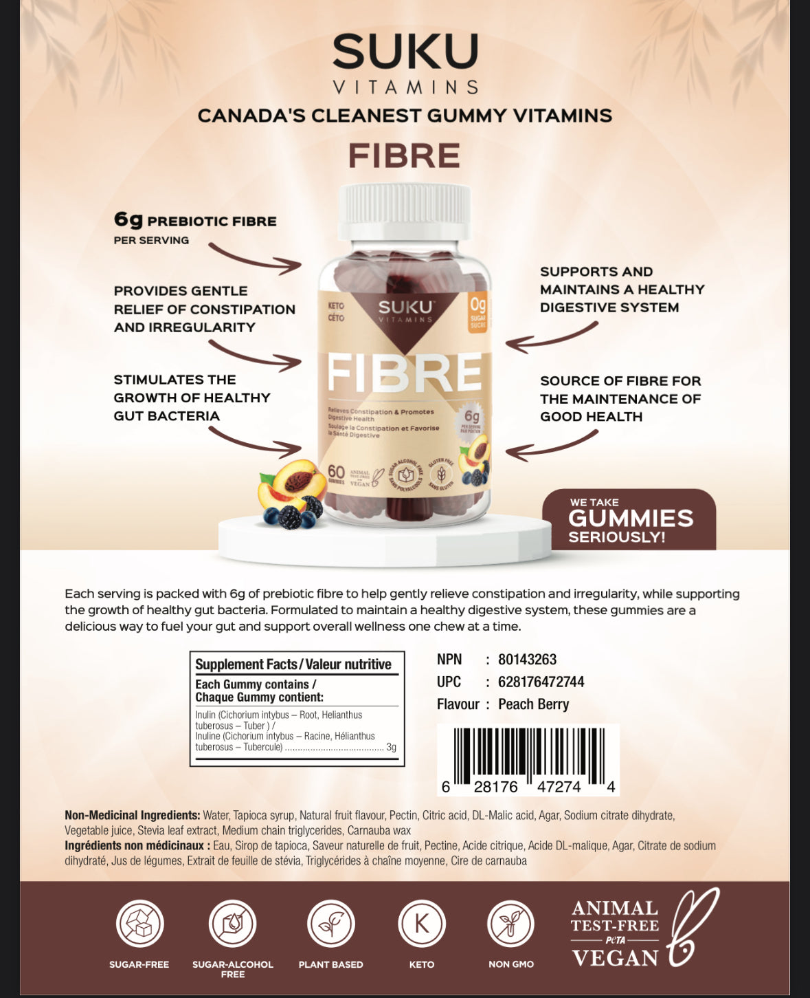 Fiber Vitamin Gummies