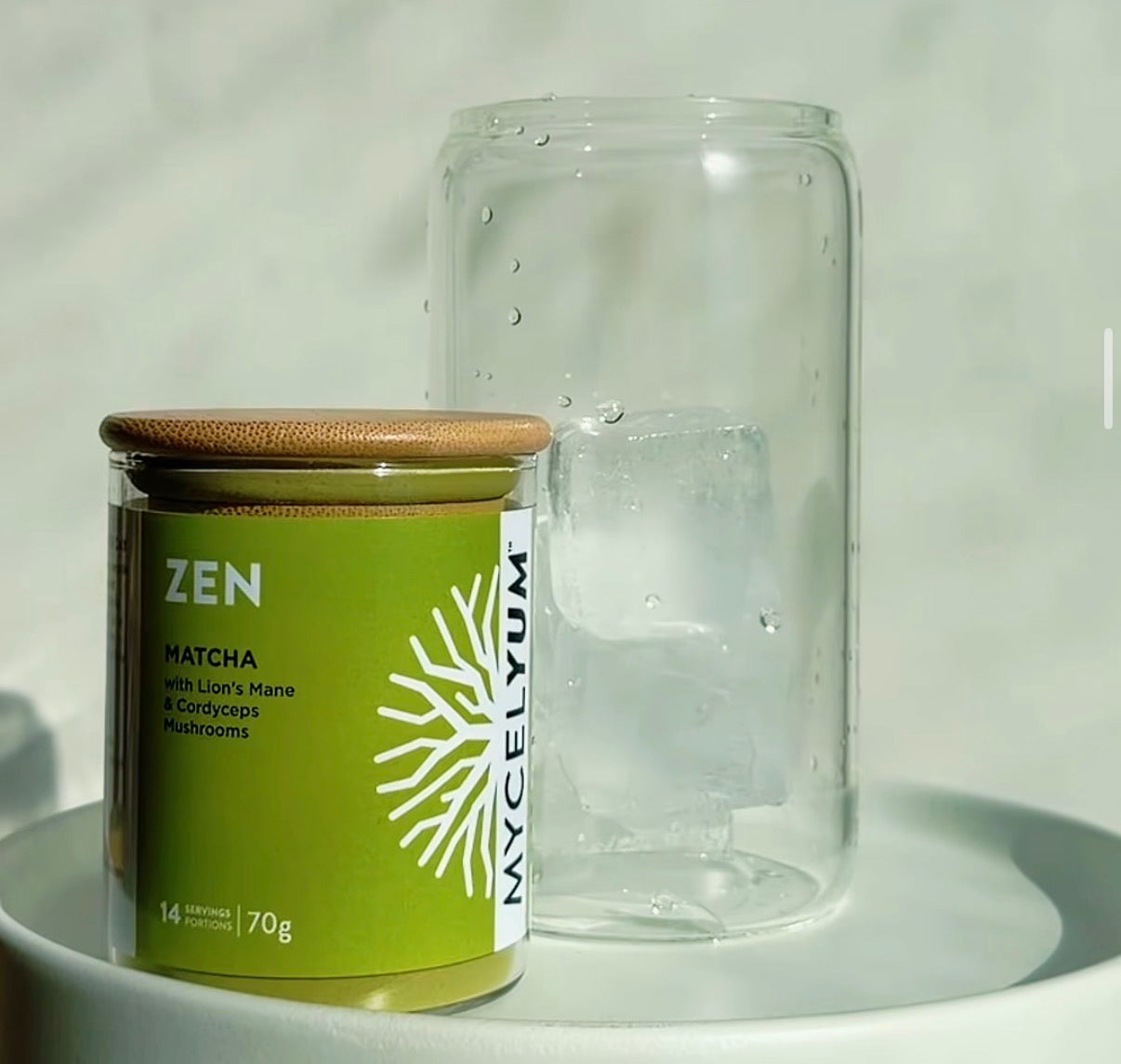 Zen Matcha Latte Mix
with Lion’s Mane & Cordyceps