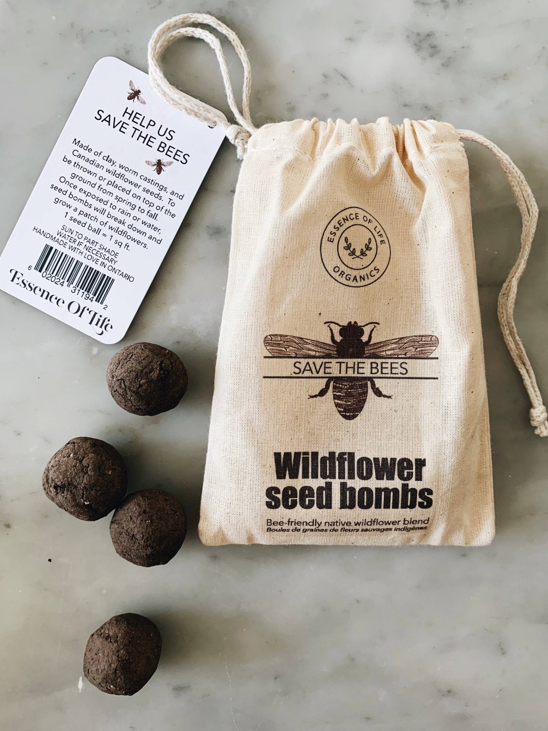Save the Bees Wildflower Seed bombs, set of 4