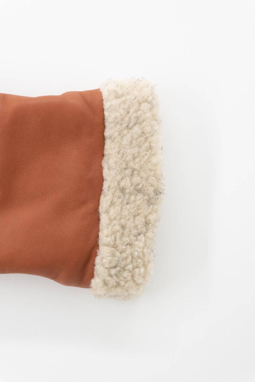 CONTRECOEUR LEATHER MITTENS - Women