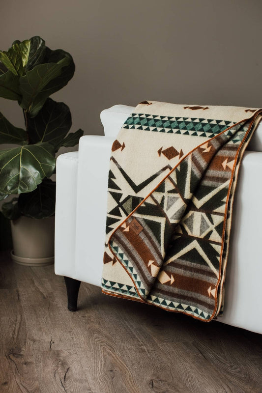 Aztec Pines Large Alpaca Blanket