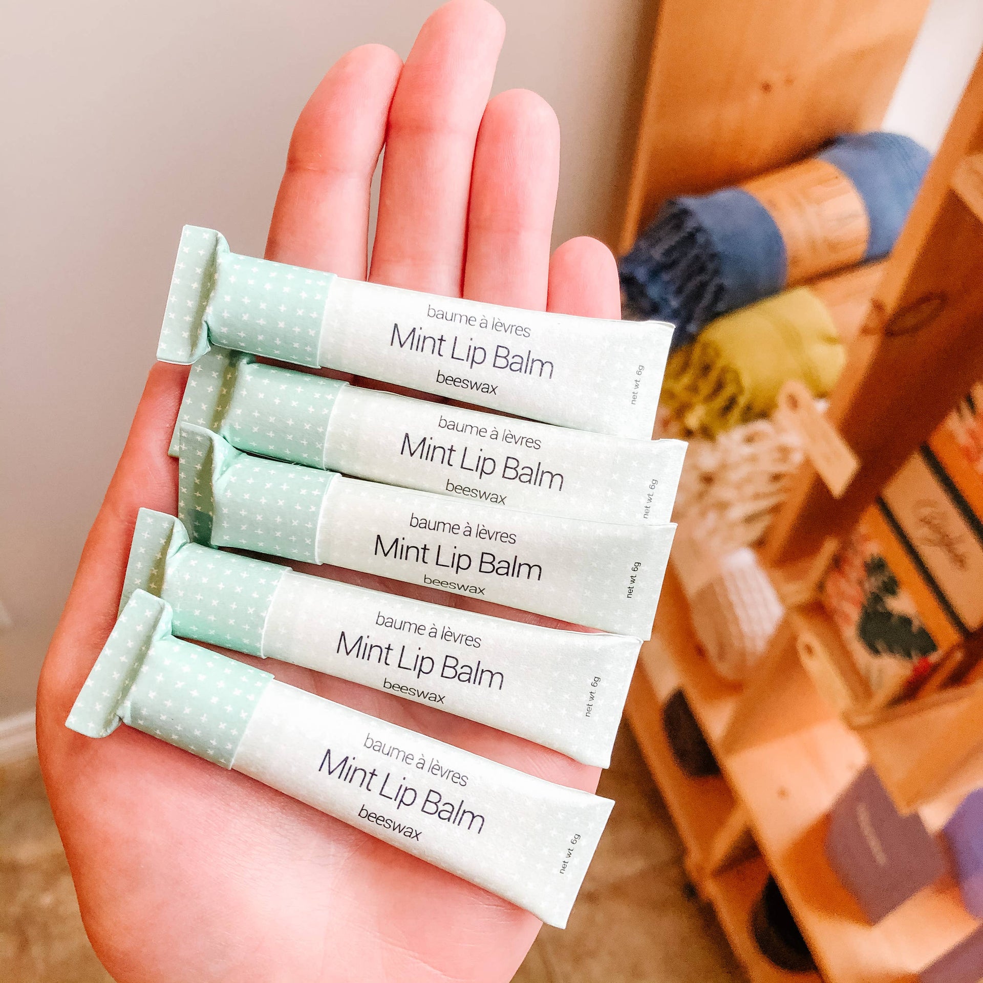 Mint Lip Balm in Compostable Tube