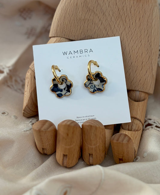 Wambra Ceramic Earrings Handmade