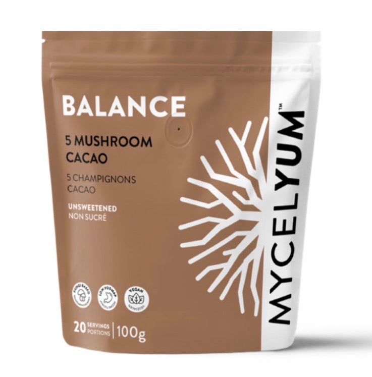 Balance Alkalized Cacao Latte Mix
with 5 Mushrooms
