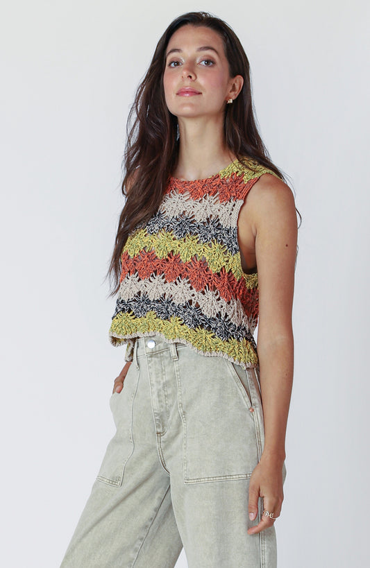 OPEN STITCH KNIT TOP