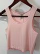 Cest Moi Tank Cropped in Pearl