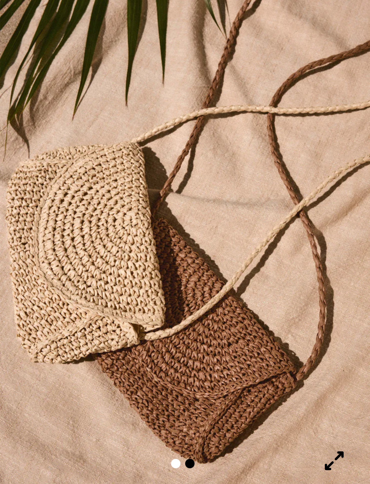 Sand Dollar Mini Straw Bag