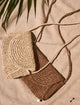 Sand Dollar Mini Straw Bag