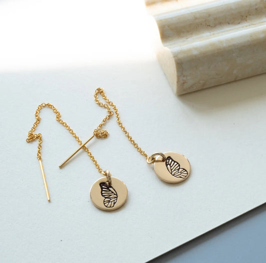 Butterfly Wing Ear Threaders