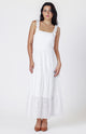 EMBROIDERED EYELET MAXI DRESS