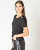 Embellished Ribbed Top