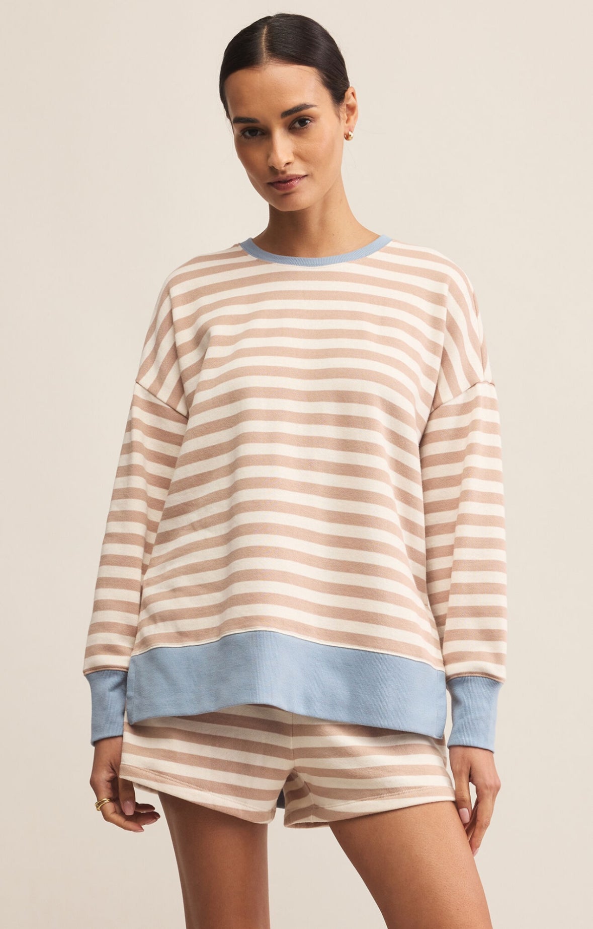 Layer Up Stripe Sweatshirt