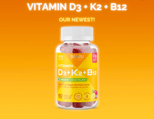 D3 + K2 + B12  / 60 gummies