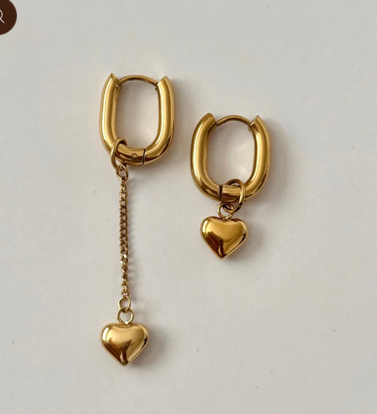 Sani Heart Hoops- Gold