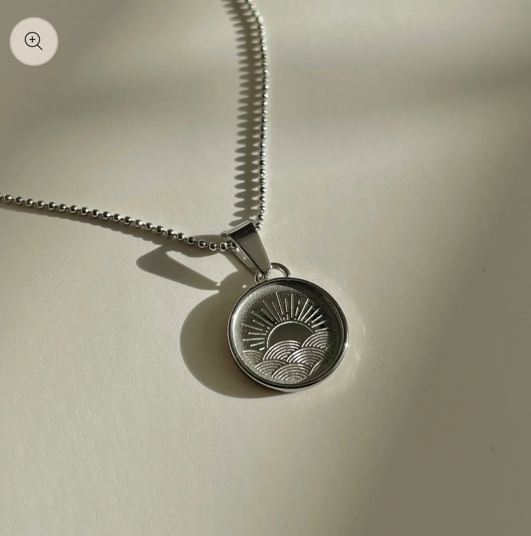 Soleil aka Sun Necklace- Silver