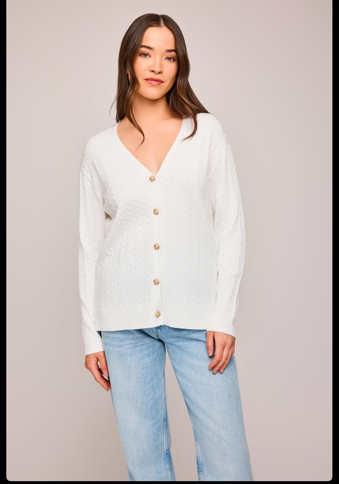 Lucia Knit Sweater | white