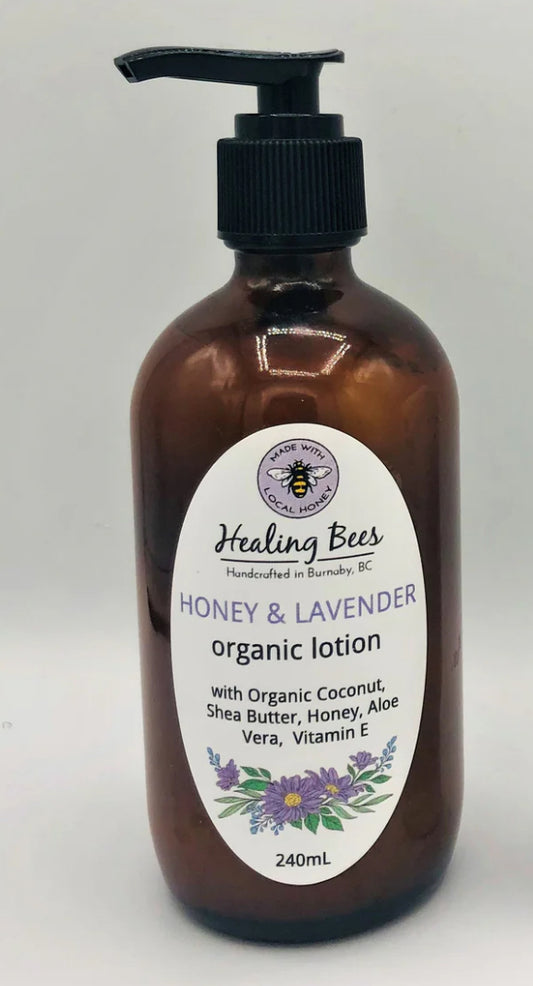 Honey & Lavender Organic Lotion

HEALING BEES NATURAL SKINCARE