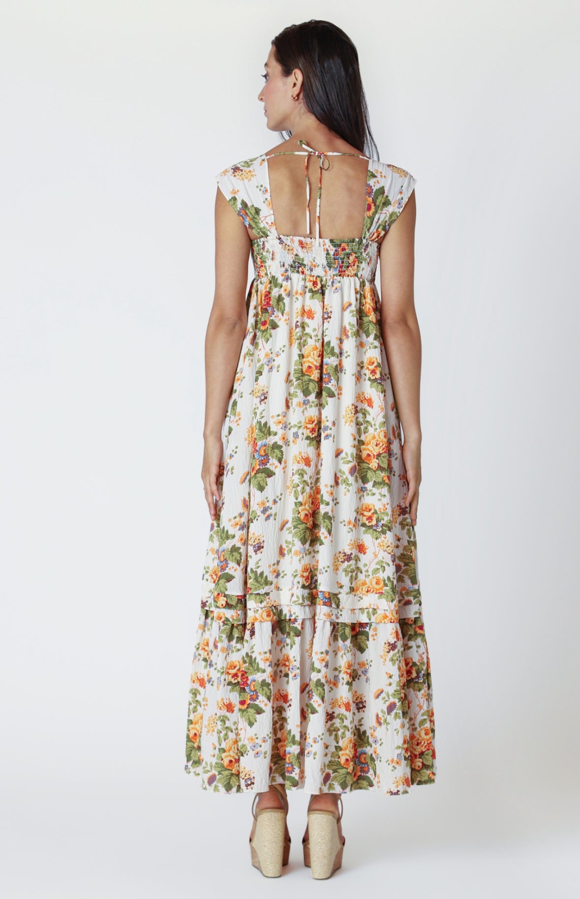 SQUARE NECK MAXI DRESS