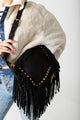 BOHO FRINGE HANDBAG BLACK