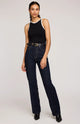Ronan Ribbed Tank | Black Ringer