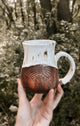 Moth Mushroom Mug hand carved