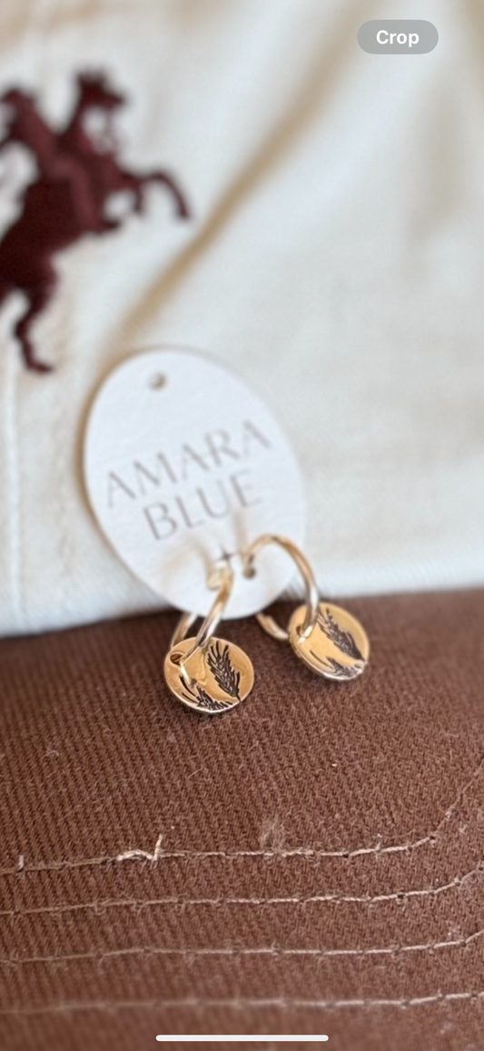 Wheat Hoop Earring