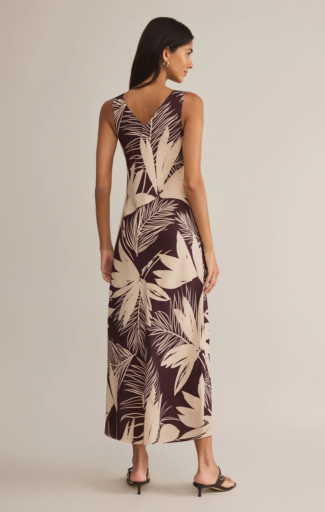 Hana Palmera Maxi Dress Lava Rock