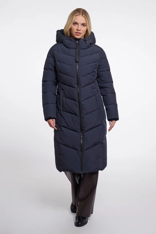 ZENDAYA PADDED COAT WITH HOOD / Black
