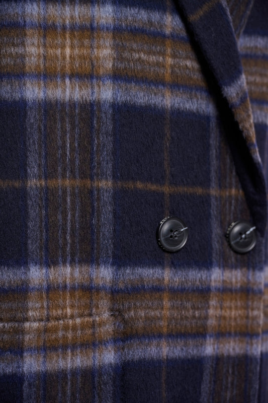 ADRIA DOUBLE BREASTED REVERSIBLE COAT