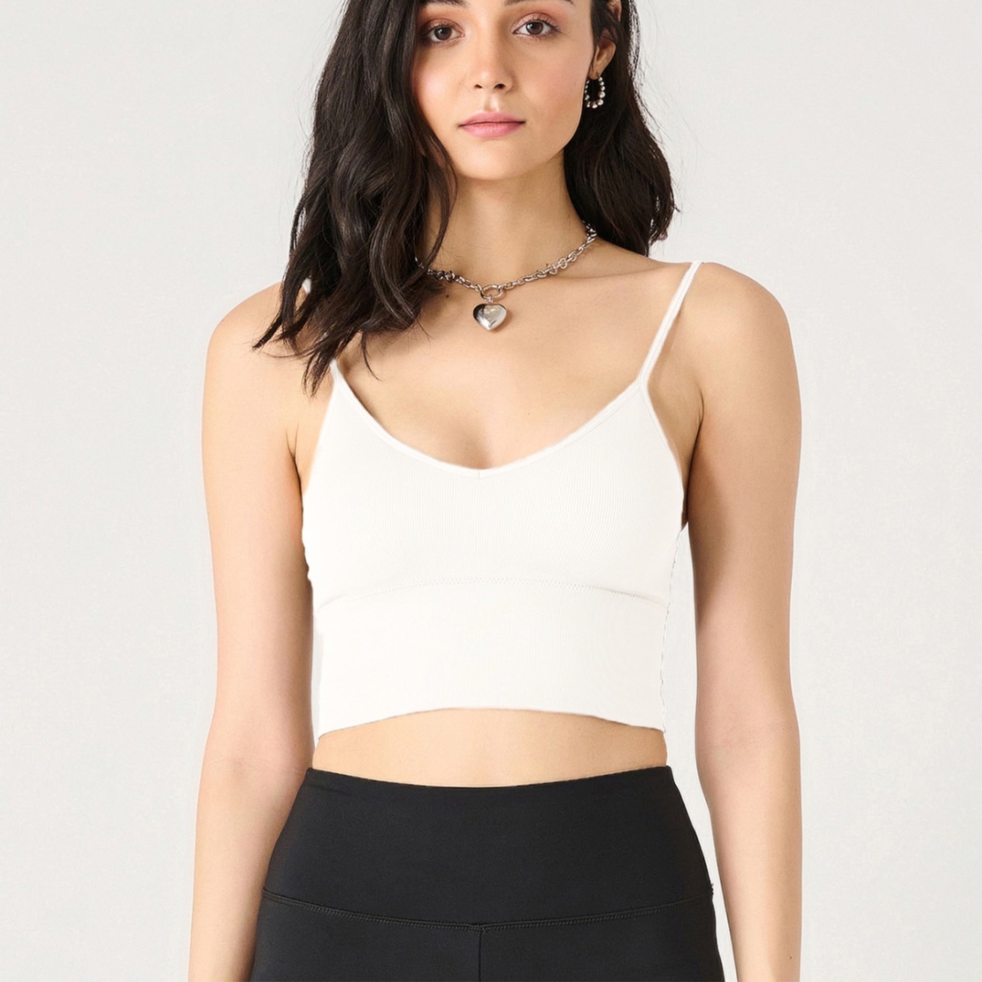 Dex Seamless Bra Top | White