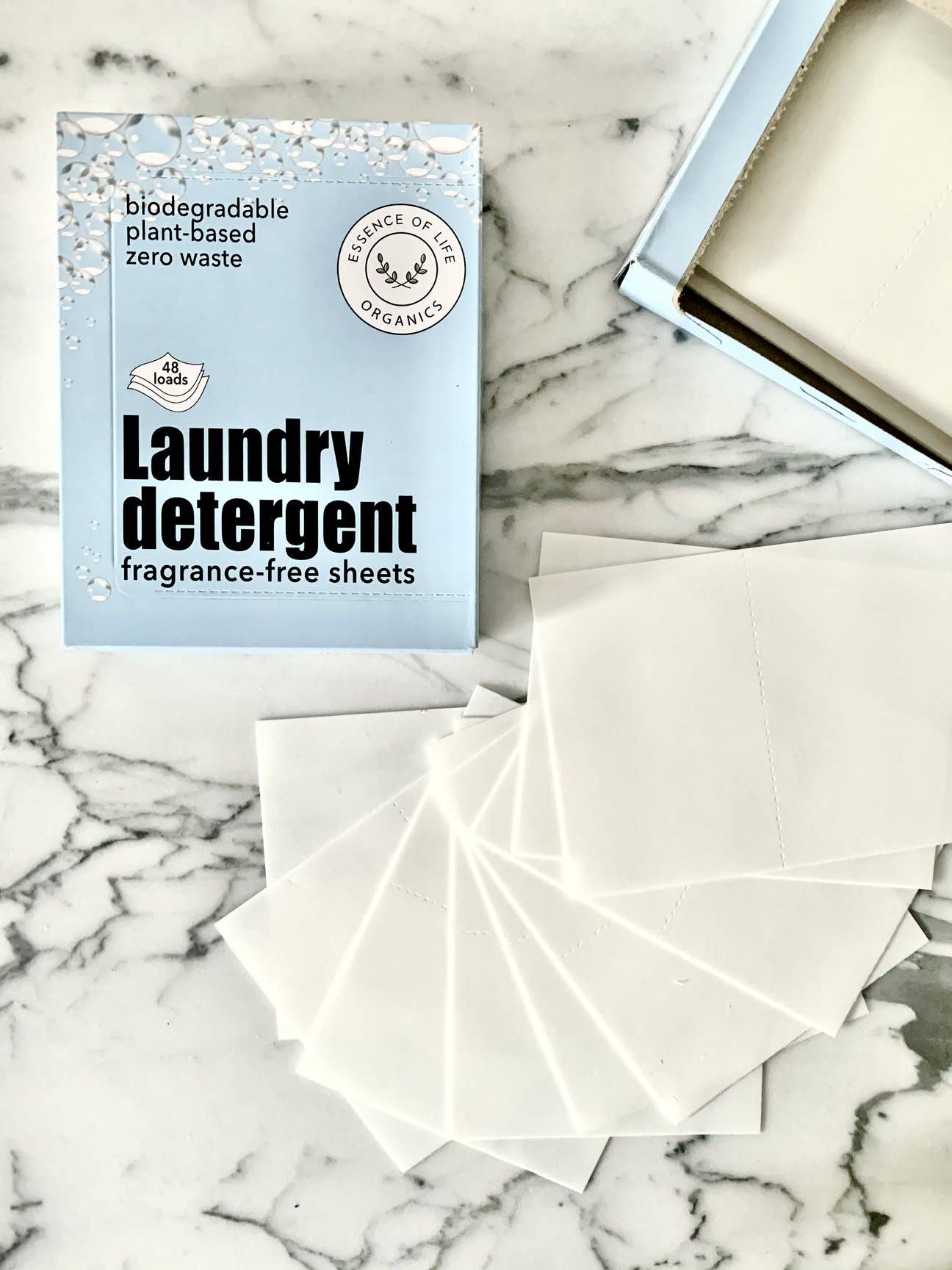 Zero Waste Laundry Detergent Sheets, fragrance-free