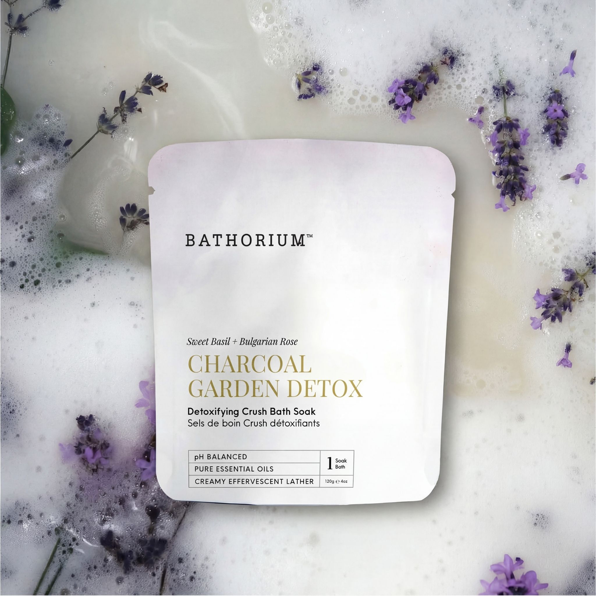 Charcoal Garden Detox Crush Bath Soak 120g