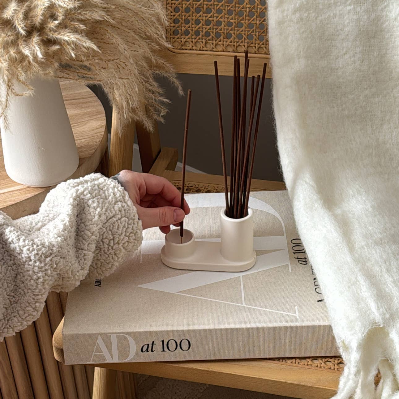 Round Incense Stick Holder Set | Minimalist Incense Burner
