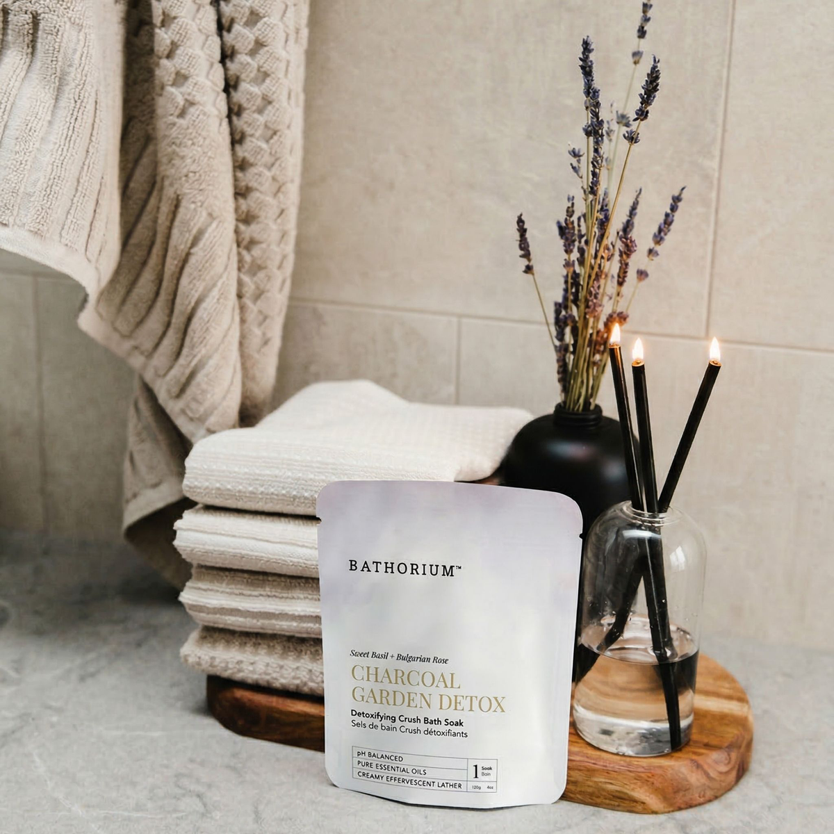 Charcoal Garden Detox Crush Bath Soak 120g