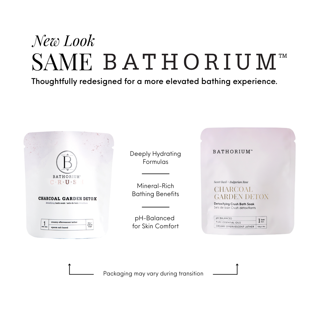 Charcoal Garden Detox Crush Bath Soak 120g